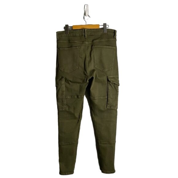 Zara Women's Green Khaki Cargo Skinny Jeans - Picture 7 of 7